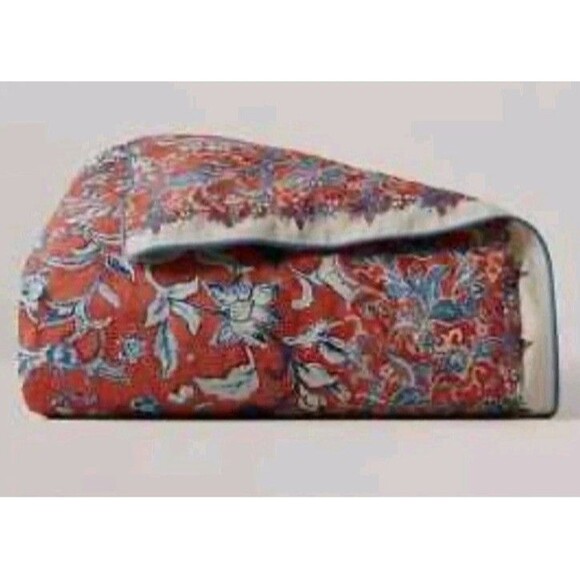 Ralph Lauren Mirabelle Duvet Cover King Bed Orange Cotton 108x96in $425 NEW - Picture 2 of 9